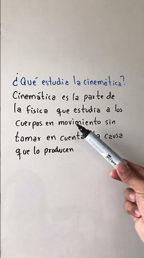 ¿QUE ESTUDIA LA CINEMÁTICA?