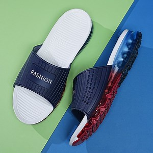 [Hot Item] New Arrival Own Label Full Sole Air Cushion Slides Custom Logo Bulk Bubble Slides Wholesale Trending 2022 Slides Custom Logo