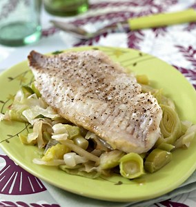 Filets de dorade à la fondue de poireaux - Recettes de cuisine Ôdélices