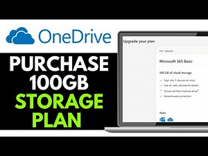 How To Purchase 100GB OneDrive Storage Plan 2025 (Step-by-Step)