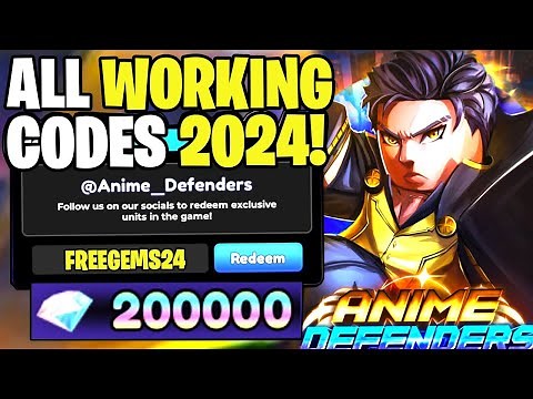 *NEW* ALL WORKING CODES FOR ANIME DEFENDERS IN 2024! ROBLOX ANIME DEFENDERS CODES