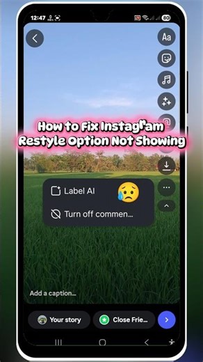 How to Fix Instagram Restyle Option Not Showing (2026)