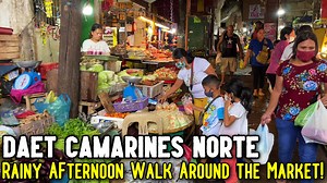 DAET Camarines Norte - PALENGKE TOUR | Rainy Afternoon Walk Around Daet Public Market | PH DOT NET
