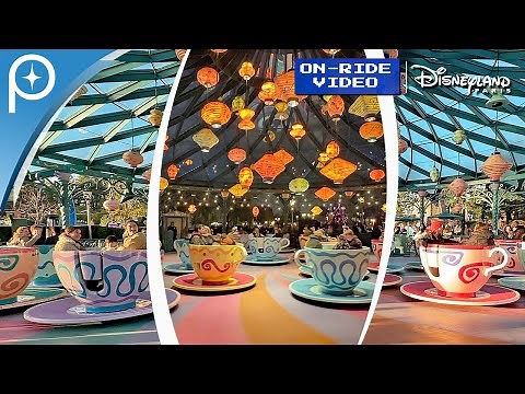 🎢 MAD HATTER'S TEA CUPS Day & Night | POV Ride | Disneyland Paris 2025