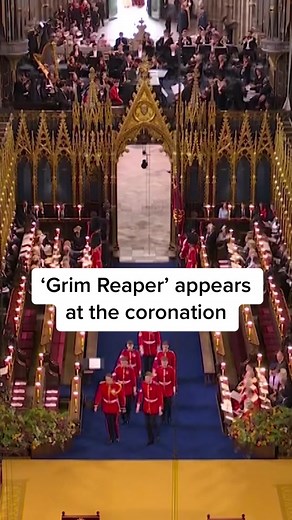 There was one shady character nobody expected to see at Westminster Abbey during the coronation 🎥: BBC Studios #fyp #RoyalFamily #grimreaper #coronation #royal #london #news #funny #kingcharles #westminsterabbey #viralvideotrending #foryoupage #viral