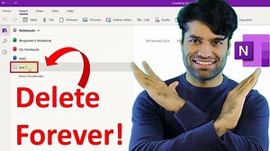 How to delete Notebook in OneNote