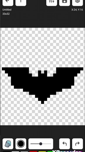 make batman logo in 10 seconds! #pixelart #batman