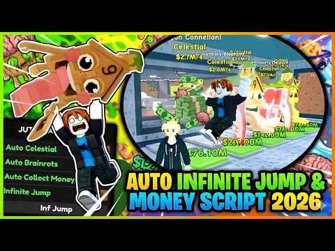 Jump For Brainrots! Script Pastebin 2026 – Keyless Infinite Jump, Fly, JumpPower, Remove Traps,