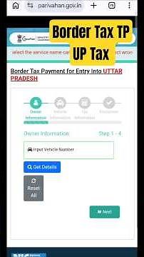 Border Tax online payment 2026|New Server|Checkpost Tax|Parivahan|#mparivahan #checkpost #bordertax