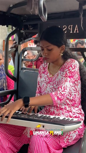 Keyboard Viral Girl #keyboard #shorts #santali #intrument