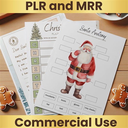 Christmas Activity Bundle PLR – Kids Holiday Worksheets, Coloring & Games Pack - Etsy