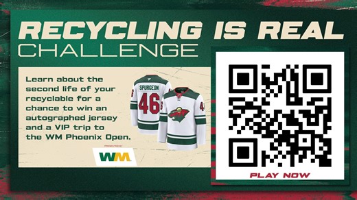 We have teamed up with WM to help fans across North America level up their recycling game ♻️. Complete the Recycling Is Real Challenge for a shot at our Grand Prize or some exclusive Wild swag! Enter here » https://bit.ly/4rB6KFN | Minnesota Wild