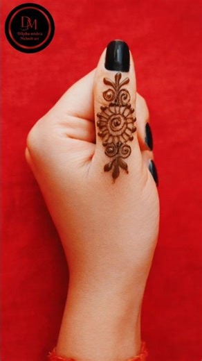 Thumb Mehndi Design | Simple & Cute Finger Mehndi Design for Girls