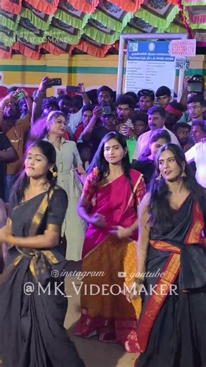 Tamil actress dance in kulasai dhasara #priyaduraisami #divyadharshini #rithikarajanbabu #newtrend