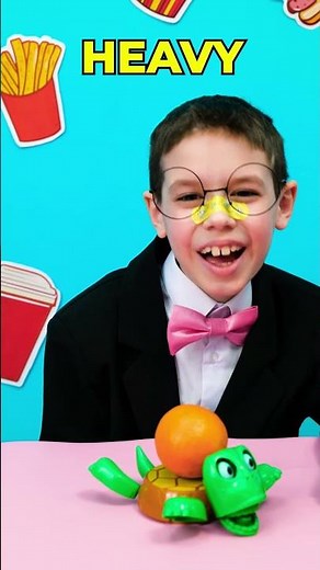 Light or Heavy? ⚖️ Fun Kids Science Game 🐢 #learning