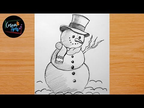 Snowman Drawing || how to draw a snowman || YouTube