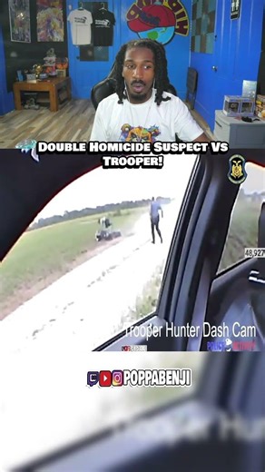 Double Homicide Suspect Vs Trooper! #SHORTS #poppabenji