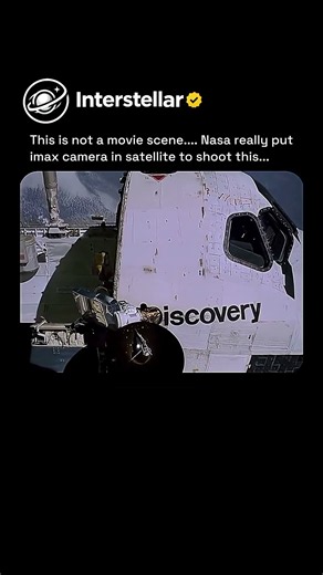 Nasa was shooting scenes of Space shuttle by Imax camera in 1990s 😲 #space
