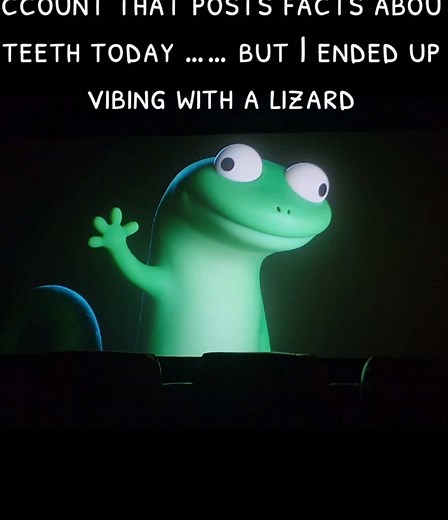 I guess this dental TikTok account is off to a weird start 🦎🦷🦎🦎 #fyp #trendingvideo #funny #dentistry #dentistsoftiktok #elio #teethtok #viraltiktok #viralvideos