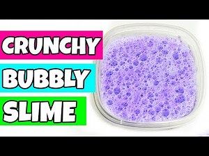 How To Make Super Crunchy Bubble Slime DIY Most Satisfying Slime ASMR | Easy Slime Recipe