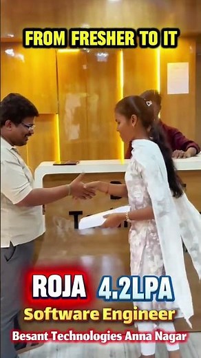 Full Stack Course in Chennai | Student Placed as Software Engineer 4.2 LPA 🚀 | Besant Technologies