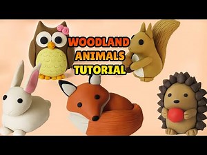 🔴DIY How to Make WOODLAND ANIMALS Compilation - Forest Polymer Clay Food Tutorial, Fondant Cake DIY
