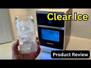 EUHOMY Crescent Ice Maker Review – 12 Min Clear Ice, Auto Clean!