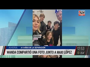 Wanda compartió una foto junto a Maxi López I A24