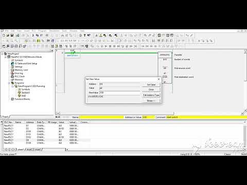 xfer(070) block transfer instruction in omron plc cj2m with cx programmer software