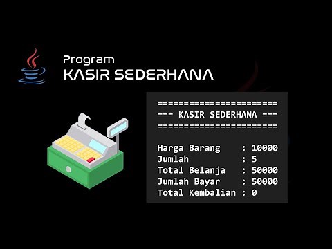 Program Kasir Sederhana || Java