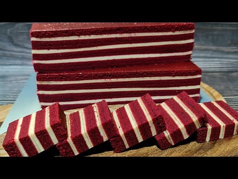 Kek Lapis Red Velvet Cheese | Kek Lapis Sarawak | Step by Step | Sarawak Layered Cake