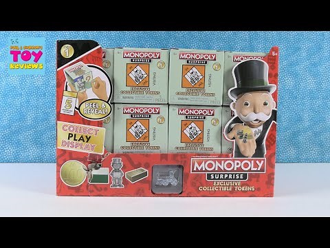 Monopoly Surprise Exclusive Collectible Tokens Blind Box Opening Review | PSToyReviews