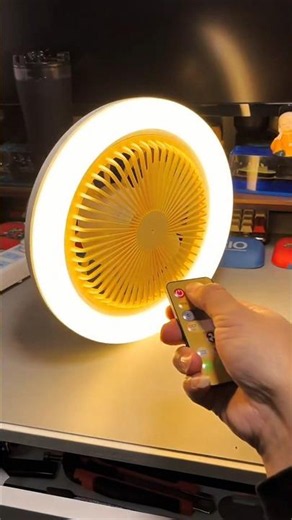 Smart Fan Light With Remote Control! 😍 #gadgets