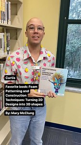 Curtis’ #bookloversday pick, Foam Patterning and Construction Techniques: Turning 2D designs into 3D Shapes by Mary McClung, is a testament to his craftsmanship! Trying a new hobby? Your local library has you covered 😎 | Live Oak Public Libraries