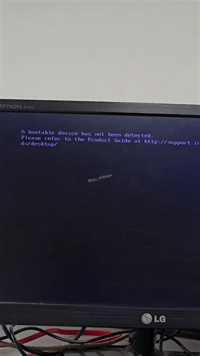 71 reactions | A Bootable Device Has Not Been Detecte ( Solved 100%)...