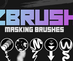 ArtStation - ZBrush Masking Brushes | Brushes
