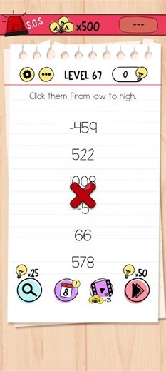 brain test 67 || brain test level 67