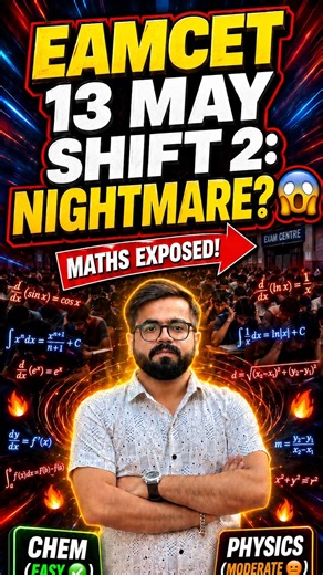 🔥 AP EAPCET 2026 May 13 Shift 2 Analysis | Paper Level & Student Reaction 😱 #shorts #apeapcet #iit
