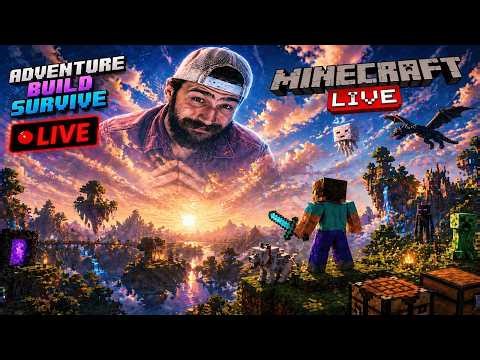 Minecraft Live Stream 🔴 Survival Gameplay (Java/Bedrock)