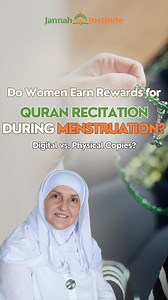 Have you ever wondered if women can still gain rewards for reading the Quran during menstruation, and whether using a digital or physical copy makes a difference? Full Episode: https://youtu.be/p5QxjnTiGoE | Jannah Institute