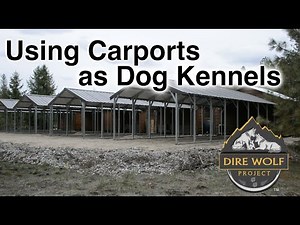 Using Carports to Cover Outdoor Dog Kennels