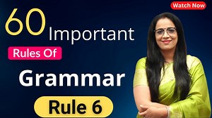 40K views · 2.7K reactions | 60 Important Rules Of Grammar || Rule - 6 || Basic English Grammar in Hindi || English With Rani Mam #BasicEnglishGrammar | English With RANI MAM | Facebook