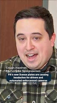 PA's new license plates are causing headaches for drivers and automated enforcement cameras