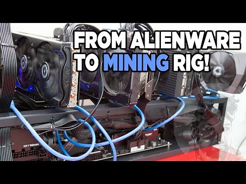 Converting the Dell Alienware Aurora R10/R11/R12 to a FULL SCALE Rig | My FIRST ETH Mining Rig Build