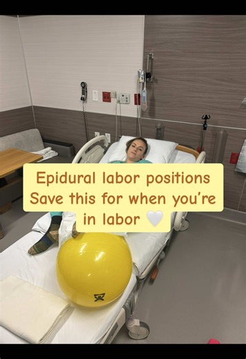 Epidural Labor Positions with a Peanut Ball