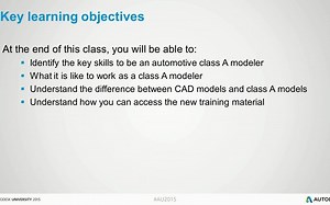 Look inside Autodesks new Alias Class A learning material