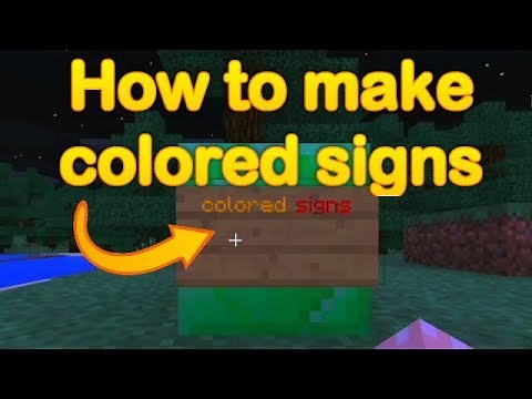 Minecraft - How to Make Colored Signs