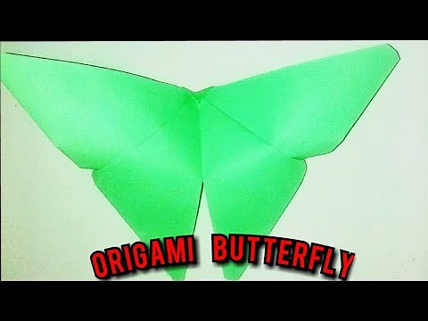 ලෙහෙසියෙන් ඔරිගාමි සමනලයෙක් හදමු origami nirmana😀