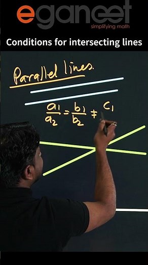 Condition for Intersecting Lines