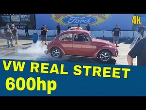 HOT VWs DRAG DAY VW car show drag racing featuring 600hp REAL STREET car
